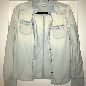 Light denim chambray shirt